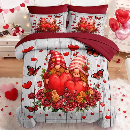 Miniatura 8 de Nesker Juego de edredón de primavera de 5 piezas, tamaño individual, juego de ropa de cama floral con mariposas para niños y adultos, juego
