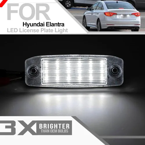 Miniatura 2 de nsautolighting Elan'tra - Luz LED de matrícula para Hyundai Kona N Elan'tra Tucson Sonata Kia Sport'age Sorento 6500K xenón blanco sin errores