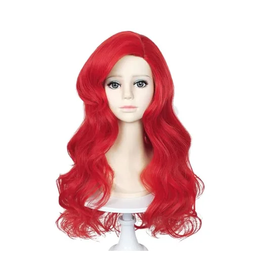 Miniatura 17 de LABEAUTÉ Aldult - Peluca rubia de princesa para mujer con corona, broche + clip para la oreja + gorra, juego de 5 piezas de peluca dorada larga