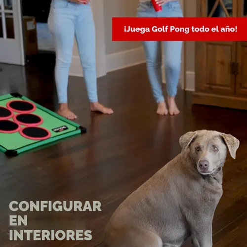 Miniatura 8 de Juego de Golf Pong Edición Versus, (Paquete de 2) Juego de Patio, Juego de Césped Gigante, Juego de Golf de Astillado Portátil