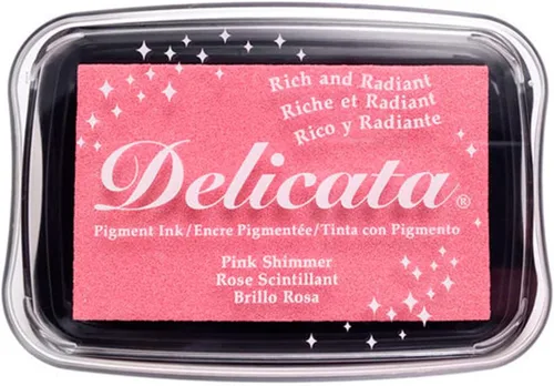 Miniatura 7 de Tsukineko Almohadilla de tinta Delicata, brillo dorado