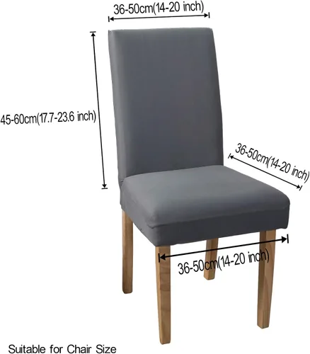 Miniatura 2 de Funda protectora para silla de comedor, lavable, extraíble, de elastano