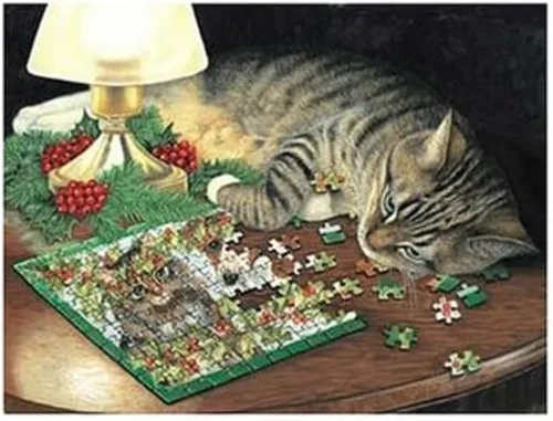 Miniatura 3 de SUNSOUT INC - Piece-ful Slumber - Rompecabezas de 500 piezas por artista: Avril Haynes - Tamaño acabado 18" x 24" - MPN # 59621