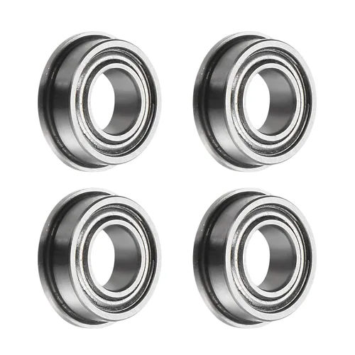 Miniatura 11 de uxcell Rodamiento de bolas con brida FR156ZZ, 20 rodamientos de brida ABEC1 de doble blindaje de acero cromado de 3/16" x 5/16" x 1/8