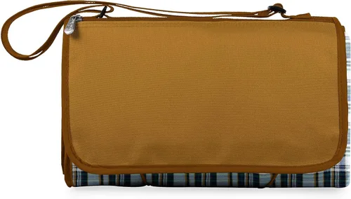 Miniatura 2 de PICNIC TIME Manta de picnic al aire libre, manta plegable de 59 x 51 pulgadas para playa y campamento con forro polar suave, parte inferior Cuadros