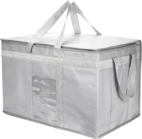 Miniatura 16 de Yalin XXXL - Bolsa térmica grande con aislamiento, enfriador de espuma de poliestireno para mantener los alimentos calientes o fríos, bolsa Negro