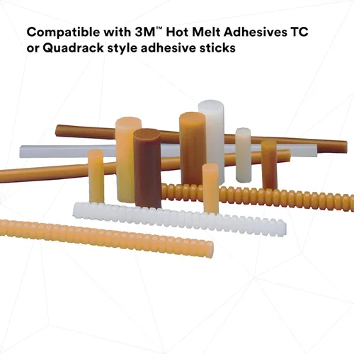 Miniatura 6 de Adhesivo 3 M Hot Melt 3792TC (múltiples tamaños), Transparente, 1