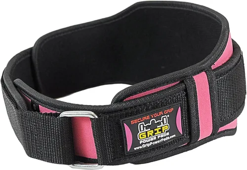 Miniatura 5 de Grip Power Pads Cinturón de levantamiento de pesas para mujer, gimnasio, fitness, sentadillas de culturismo, estocadas, peso muerto, levantamiento