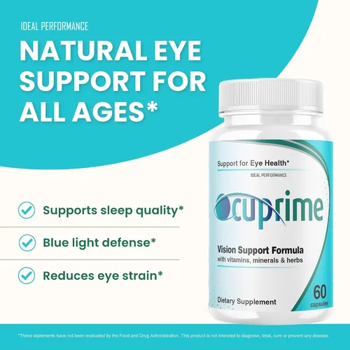 Miniatura 7 de IDEAL PERFORMANCE Ocuprime - Suplemento para ojos (3 unidades, 180 cápsulas)