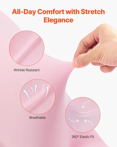 Miniatura 98 de VEVOR 150 fundas blancas para sillas de poliéster y elastano, fundas elásticas para bodas, fiestas, comedor, banquetes, sin pinzas, 150