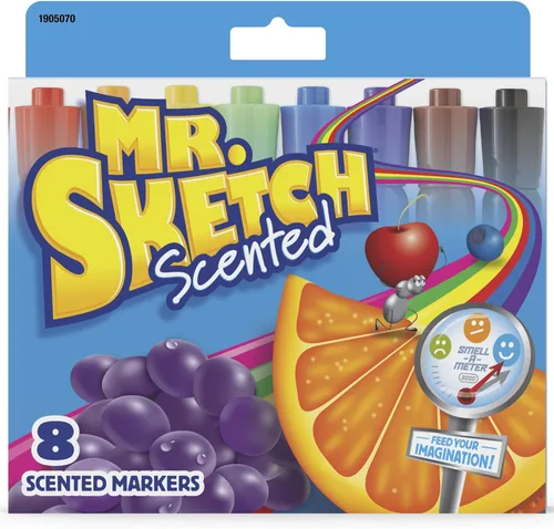 Mr. Sketch Marcadores perfumados, colores surtidos, juego de 8