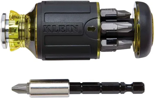 Miniatura 5 de Klein Tools Juego de llaves hexagonales, 11 tamaños SAE, herramienta de llave Allen plegable resistente con llaves hexagonales extralargas y Klein