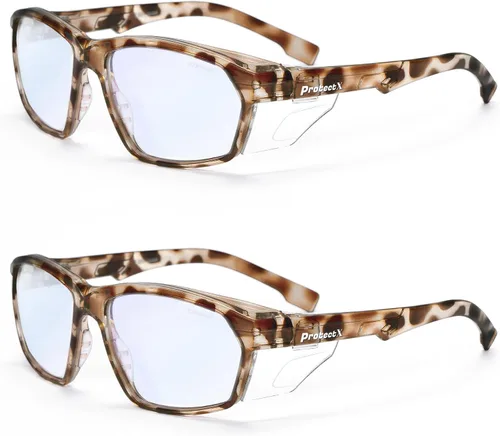Miniatura 66 de ProtectX Lentes de lectura elegantes para mujeres y hombres, antivaho y antiarañazos, protección UV, gafas de seguridad antiimpactos