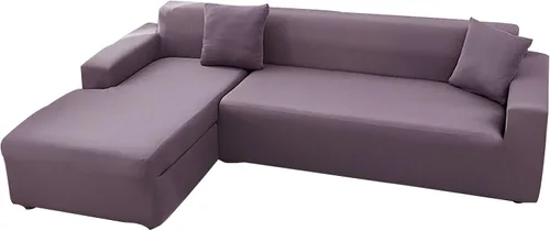 Miniatura 14 de Fundas para sofá modular, 2 piezas, funda de sofá de alta elasticidad en forma de L para 5 y 6 plazas, funda de sofá de tela de elastano