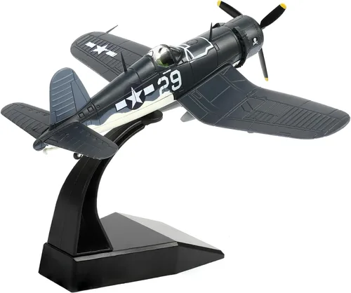 Miniatura 14 de NUOTIE Modelo Spitfire Fighter a escala 1/72, modelo legendario de combate de la Segunda Guerra Mundial, modelos de avión de metal fundido a presión