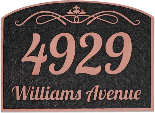 Miniatura 8 de 4929 Address Plaque (Plata)
