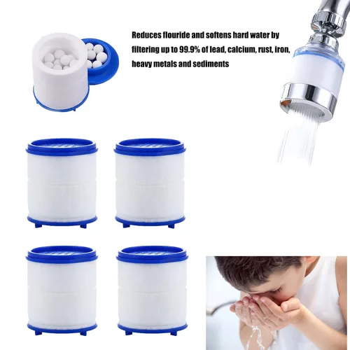 Miniatura 2 de Paquete de 5 cartuchos de repuesto para filtro de grifo del fregadero, cartucho de repuesto para filtro de agua del fregadero, filtro de agua del 5