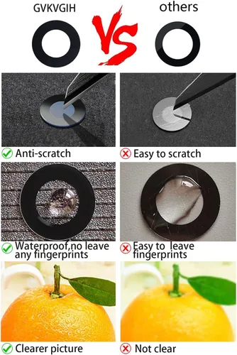 Miniatura 3 de Fundas de lente de cámara de repuesto para iPhone 13 Pro y 13Pro Max, repuesto de vidrio Len con adhesivo de doble cara y kit de herramientas