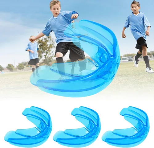 Paquete de 3 protectores bucales para niños y jóvenes, protectores bucales para boquilla, niños, para artes marciales mixtas, boxeo, rugby,