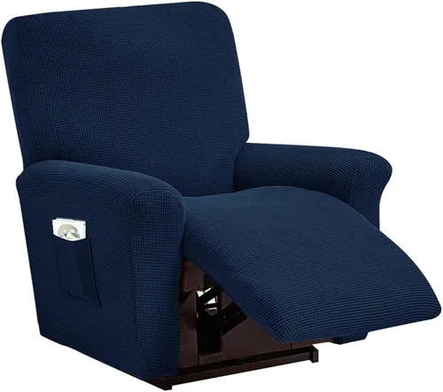 Miniatura 14 de vctops Fundas elásticas resistentes al agua, para sofá reclinable, suaves y lisas, con correa elástica antideslizante, protector de muebles