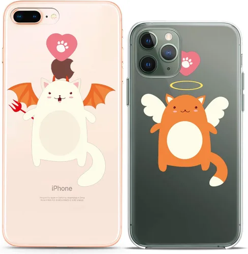 Miniatura 10 de Fundas a juego para parejas compatibles con iPhone 16 15 14 13 12 11 Pro Max Mini Xs X 6s 8 Plus 7+ Xr 10 SE 5 Best Friend Girly Traveling - Funda