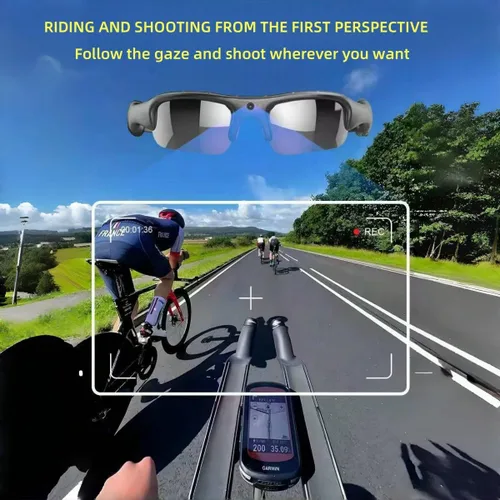 Miniatura 4 de Smart Bike Glasses Cámara HD 1080P WiFi Deportes Gafas con Cámara Video Gafas Video para Hombres/Mujer con 32G TF Tarjeta