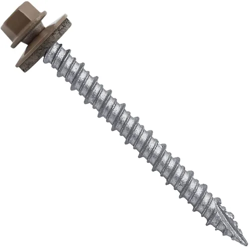 Miniatura 29 de Brite - Tornillos para techos de metal blanco (10 x 2 unidades), cabezal de arandela hexagonal, arranque automático/roscado, arandela EPDM, 3 x 250