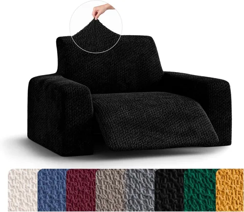 Miniatura 17 de PAULATO BY GA.I.CO. Funda reclinable – Funda de ajuste suave – Protector elástico de muebles reclinables de 1 pieza – Tela de terciopelo lavable a