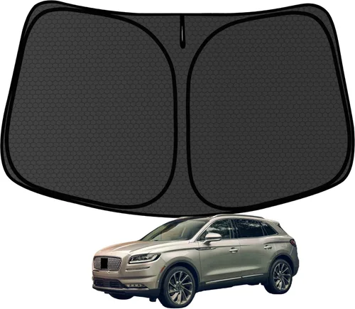 Miniatura 8 de Civic - Parasol para parabrisas Honda Civic 2022-2024 2025 (no para Honda 2022 Sport), visera frontal gruesa plegable 1:1, mantiene tu automóvil más
