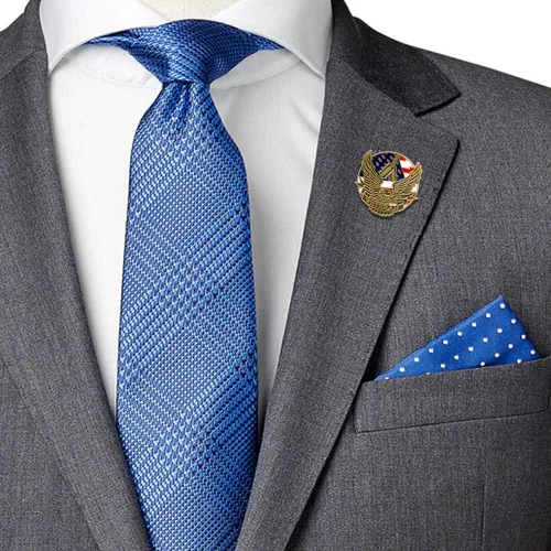 Miniatura 12 de PinMart Pin de veterano – Pin patriótico americano de solapa o sombrero – Orgulloso de ser retirado ejército, marina, fuerza aérea o cuerpo