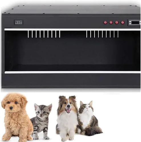 Caja de incubadora de mascotas, criador de mascotas grande, perro de guardería, soplado de circulación tridimensional, incubadora de gatos para