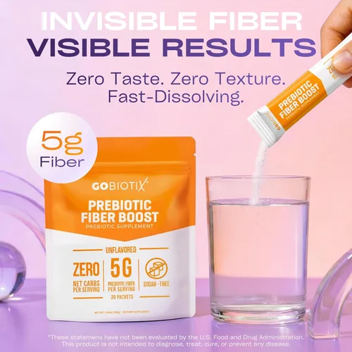 Miniatura 2 de Suplemento de fibra prebiótica: Ayuda a la salud intestinal y la regularidad digestiva, Suplemento de fibra en polvo soluble para mujeres y hombres