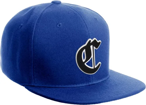 Miniatura 1712 de Daxton Gorra clásica con visera de billete plano con letras del alfabeto inglés antiguo de la A a la Z