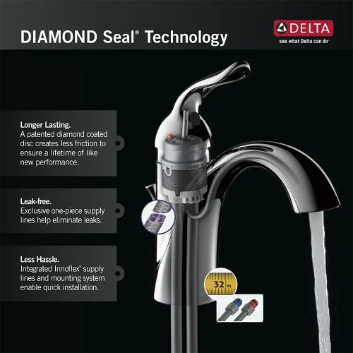 Miniatura 2 de DELTA FAUCET 501-TP-DST, cromo