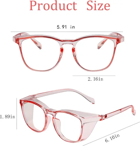 Miniatura 6 de Gafas de seguridad para hombres y mujeres, gafas de seguridad antivaho cómodas, bloqueo de luz azul, protección UV, enfermeras adultas