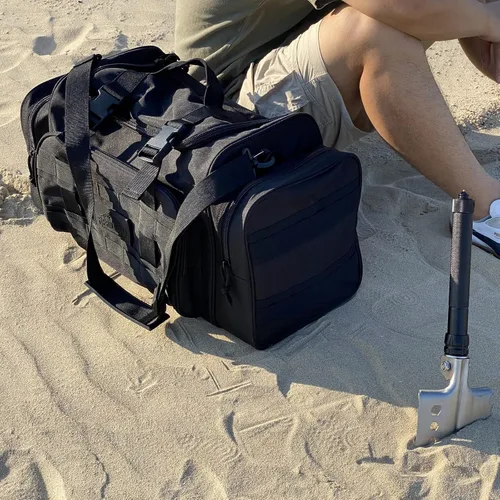 Miniatura 7 de AB Tactical Series Duffle Bag Gym Travel Senderismo y Trekking Bolsa de deportes Bolsa de caza y pesca, Negro -, Bolsa de lona para exteriores