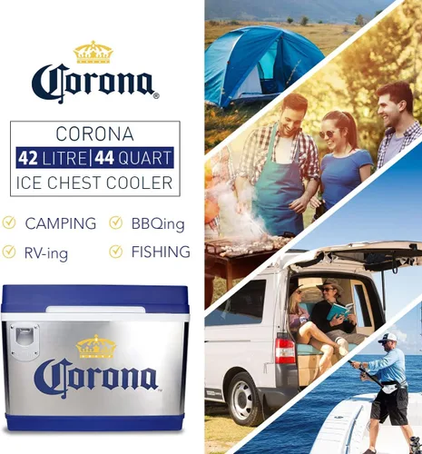 Miniatura 6 de Corona Cruiser - Enfriador termoeléctrico exclusivo, capacidad de 45 litros/48 cuartos de galón, 12 V CC/110 V CA para bebidas, cerveza, vino