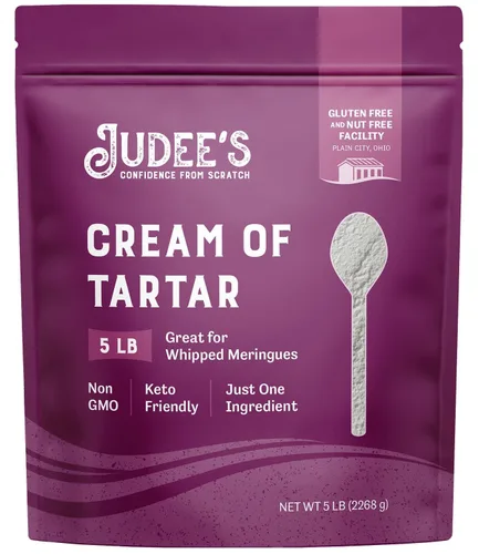Miniatura 8 de Judee's Gluten Free Cream of Tartar Powder - Sustituto de polvo de merengue y espesante de glaseado real, horneado keto y postres sin gluten