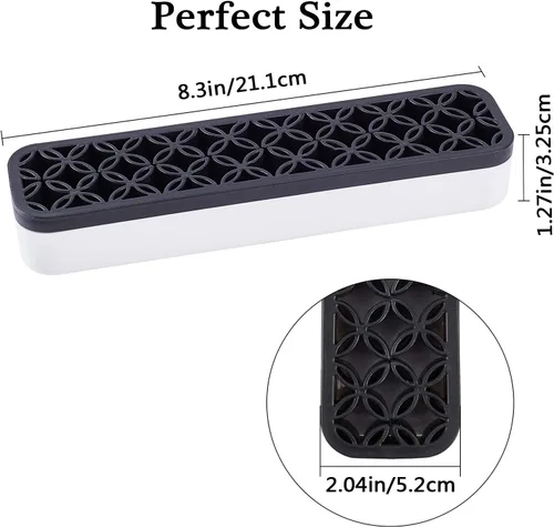 Miniatura 2 de GORGECRAFT Organizadores de escritorio para coser de silicona, soporte para brochas de maquillaje, soporte para bolígrafos de pintura cosmética