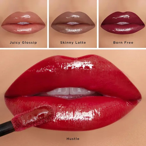 Miniatura 3 de K7L Brillo de labios rosa oscuro con purpurina - Juicy Glossip