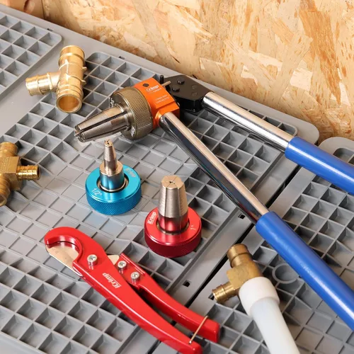 Miniatura 8 de iCrimp Kit de herramientas de expansión manual con cabezales de expansión de rotación automática, herramienta expansora de mango extensible