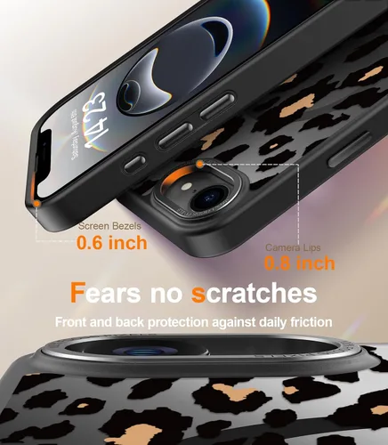 Miniatura 594 de Goodon para iPhone 15 Pro Max con protector de pantalla de privacidad, compatible con Magsafe, funda translúcida mate a prueba de golpes - Linda