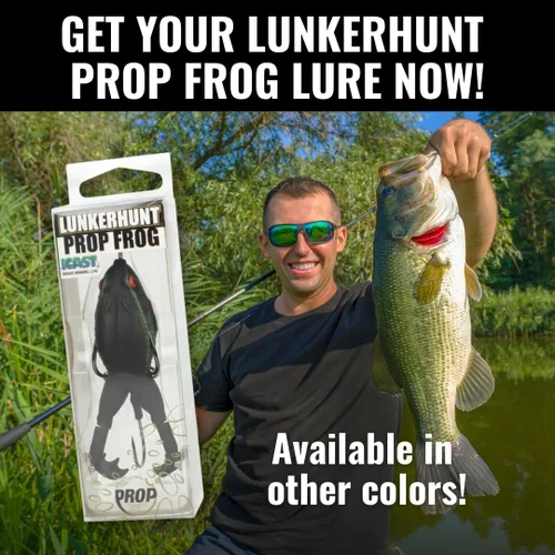 Miniatura 9 de LUNKERHUNT - Cebo de rana para pesca de lubina Rana de cuerpo suave y hueco sin enganches para pesca de lubina y trucha Señuelo de rana realista