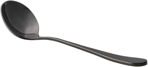 watchget Cuchara de café profesional – Cuchara medidora redonda de acero inoxidable de 5.9 pulgadas para expreso, café especial, baristas, negro