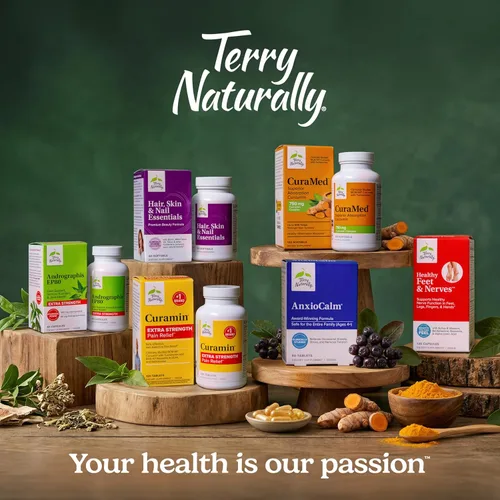 Miniatura 7 de Terry Naturally Complejo de magnesio BioActive - Apoyo a la salud ósea y cardíaca - Suplemento con vitamina B6, zinc y magnesio - Suplemento