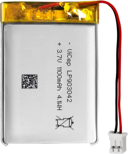 Miniatura 12 de Batería de polímero de litio de 3.7 V 350 mAh 702030 recargable con cables y conector JST-PHR-02 de 2 pines para altavoz Bluetooth y dispositivo