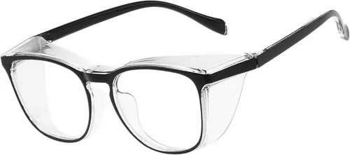 Miniatura 12 de Gafas de seguridad para hombres, mujeres, enfermeras, antivaho y a la moda, cómodas, con escudos laterales, protección ocular para adultos