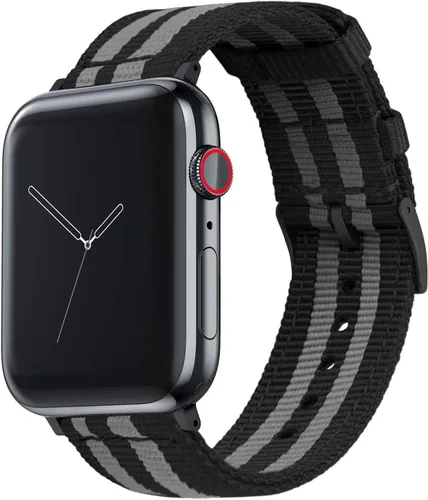 Miniatura 9 de BARTON WATCH BANDS - Correas de reloj de nailon de estilo militar compatibles con modelos de Apple Watch - 1, 2, 3, 4, 5, 6, 7, 8, 9, 10, SE, Ultra