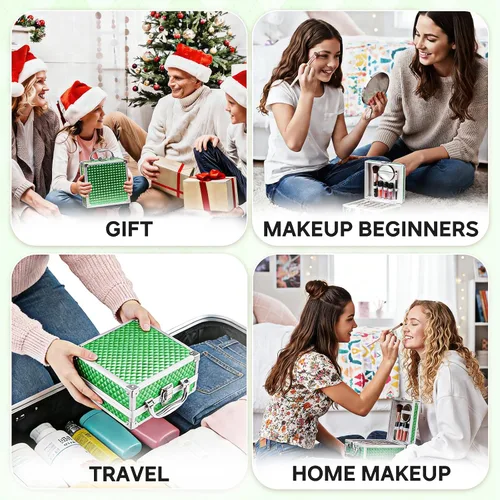 Miniatura 8 de Color Nymph Kit de maquillaje para principiantes para adolescentes con estuche de tren pequeño para cosméticos incluido, paleta de 24 sombras