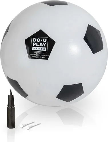 DO-U-Play Games - Balón de fútbol jumbo, 30 pulgadas de diámetro, material de goma superior duradero y resistente, pelota inflable grande para